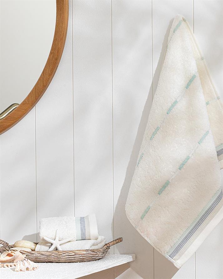 Trim Prosop De Față, Bumbac, 50*70 Cm, Verde-Portocaliu