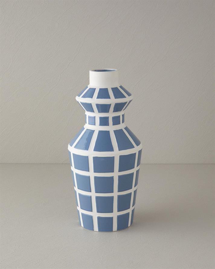 Trina Vază 17x17x35 cm Albastru Deschis