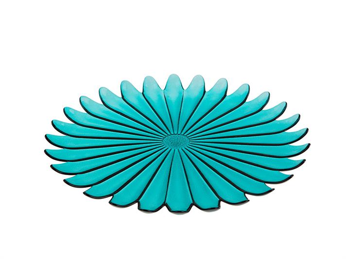 Tulun Glass Service Plate 28 cm Green
