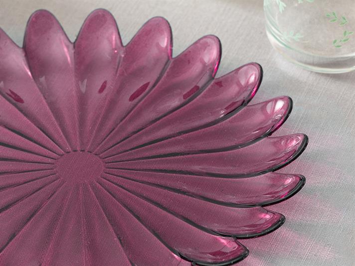Tulun Glass Service Plate 28 cm Purple