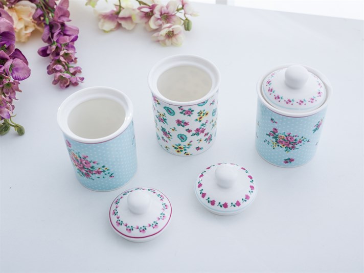 Tulip Bone China 3 pcs Cruet . .