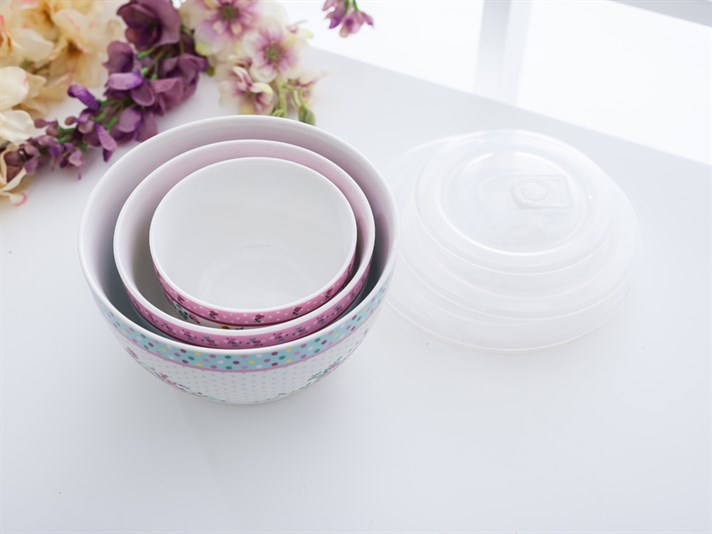 Tulip Bone China 3 pcs Storage Box . .