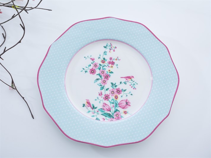 Tulip Bone China 6 pcs Cake Plate . .
