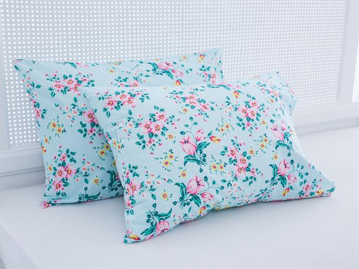 Tulip Cu Bumbac Cu 2 Piese Față De Pernă 50x70 cm Roz