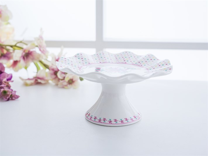 Tulip Bone China With Legs Service Plate . Colored