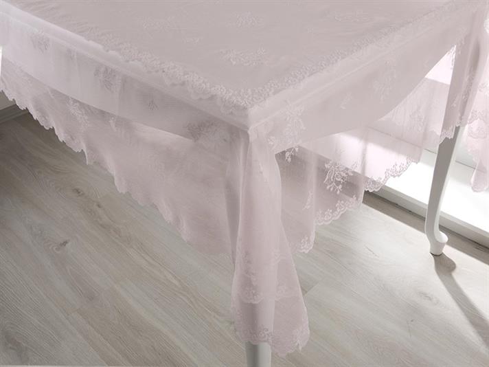 Tulip  Împletitură Față de Masă 180x270 cm Beige-Pink