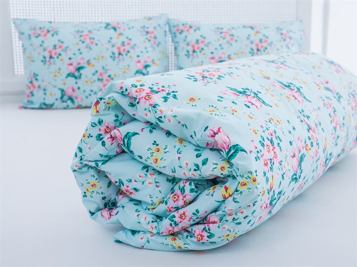 Tulip Cu Bumbac Double Lenjerie De Pat 200x220 cm Roz