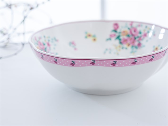 Tulip Bone China Salad Bowl . .
