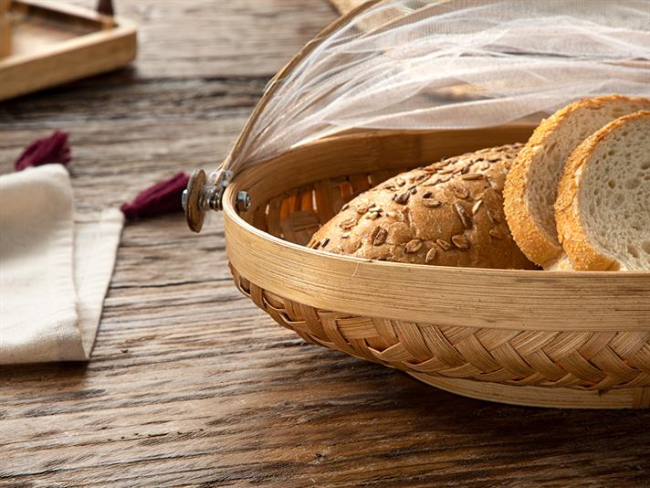 Tulle Coș De Pâine 30x21x7 cm Cafea