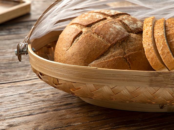 Tulle Bread Basket 36x26x8 cm Brown