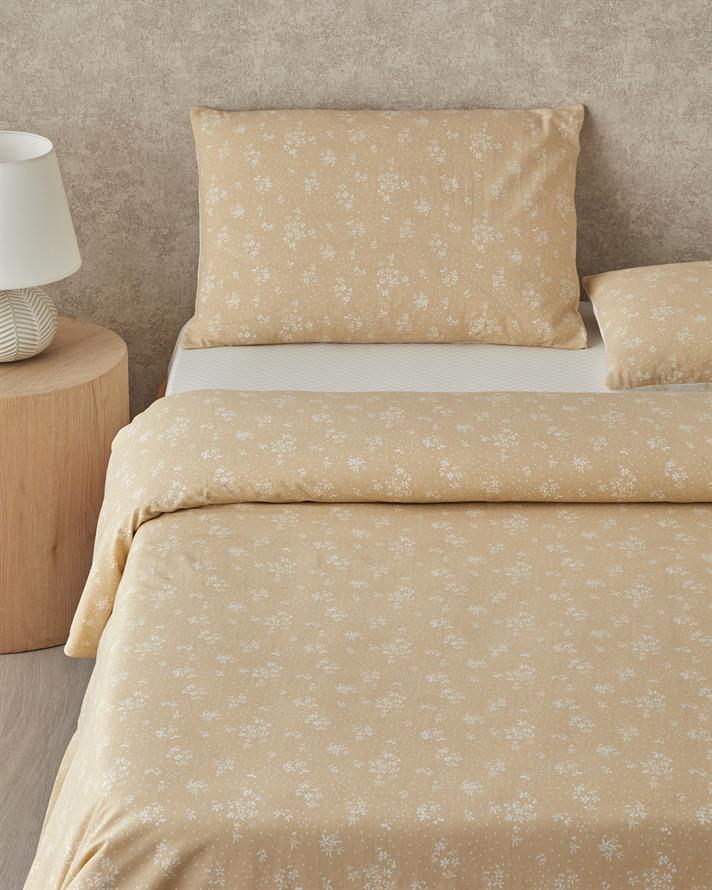 Dewy Blossom Ușor De Călcat Double Set Lenjerie De Pat 200x220 cm Galben