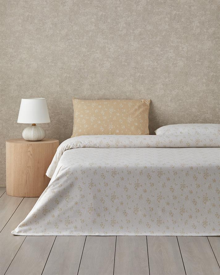 Dewy Blossom Ușor De Călcat Single Set Lenjerie De Pat 160x220 cm Galben