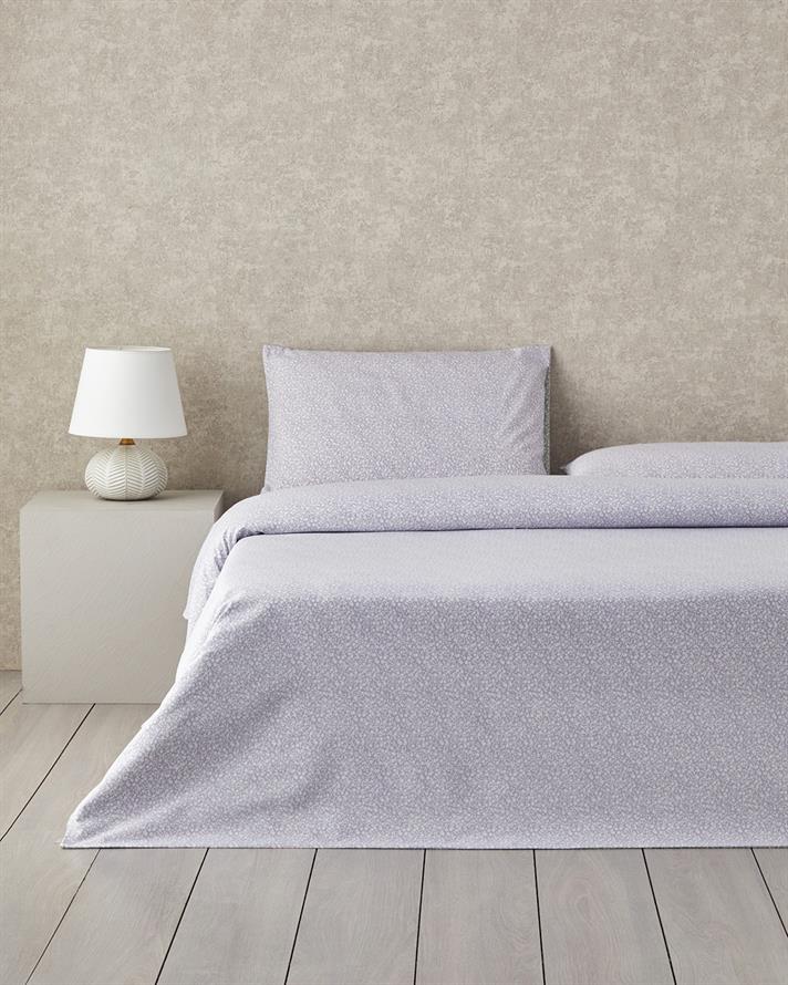 Lush Blooms Ușor De Călcat Single Set Lenjerie De Pat 160x220 cm Lila-Verde