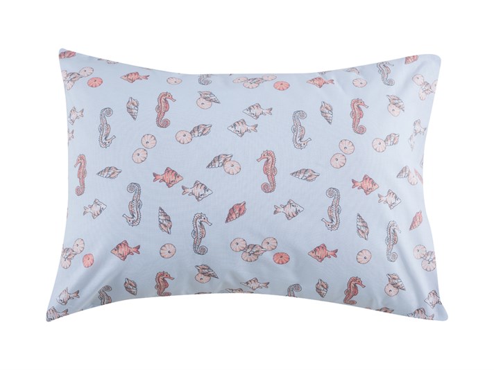 Undersea Cu Bumbac Cu 2 Piese Față De Pernă 50x70 cm Coral