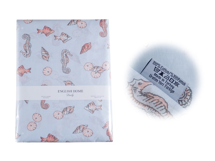 Undersea Cu Bumbac Double Lenjerie De Pat 200x220 cm Coral