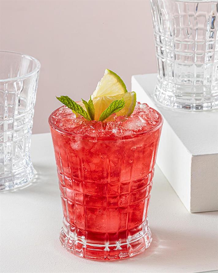 Uni Glass 4 Set Juice Glass 260 ml Transparent