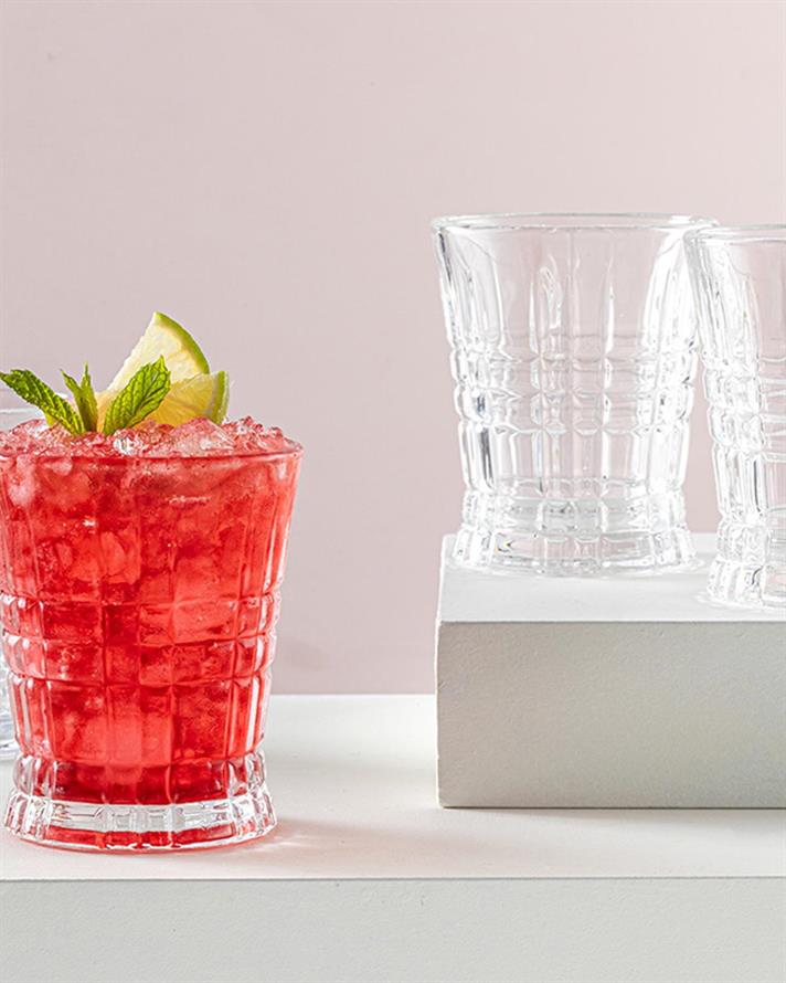 Uni Glass 4 Set Juice Glass 260 ml Transparent