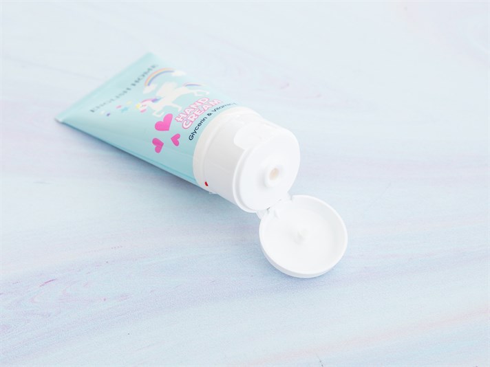 Unicorn  Pepene galben - mango  CREMĂ PENTRU MÂINI 50 ml. Ecru-Mentă