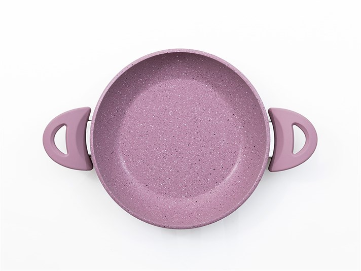 Urbann Granite Single Shallow Frying Pan 20 cm DarkPink