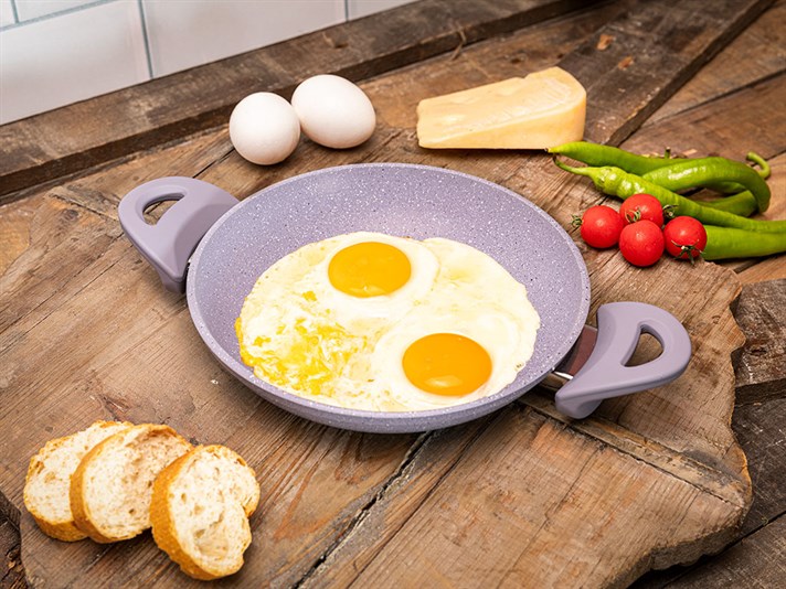 Urbann Granite Single Shallow Frying Pan 20 cm Dark Purple