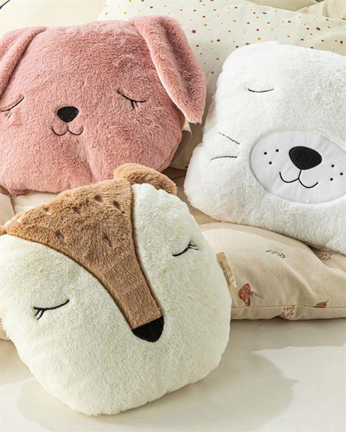 Ursul Pernuță Decorativă Bebe 30x28 Ecru