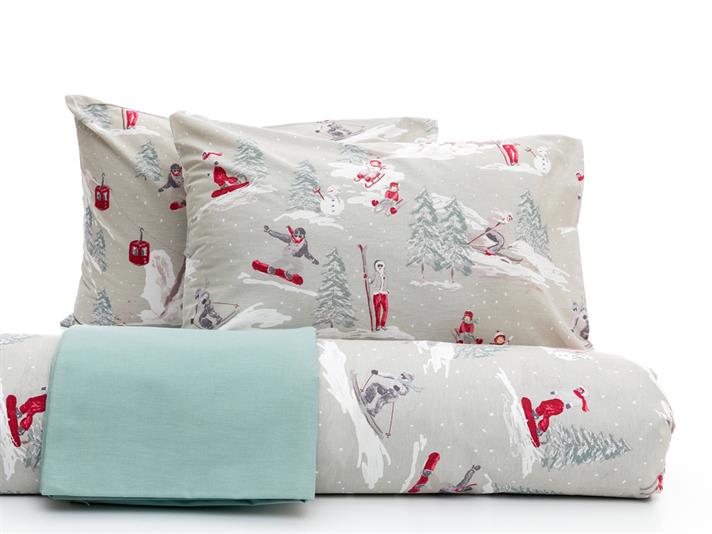 Vacanta la schi Double Person  SET LENJERIE DE PAT 200x220 cm Green