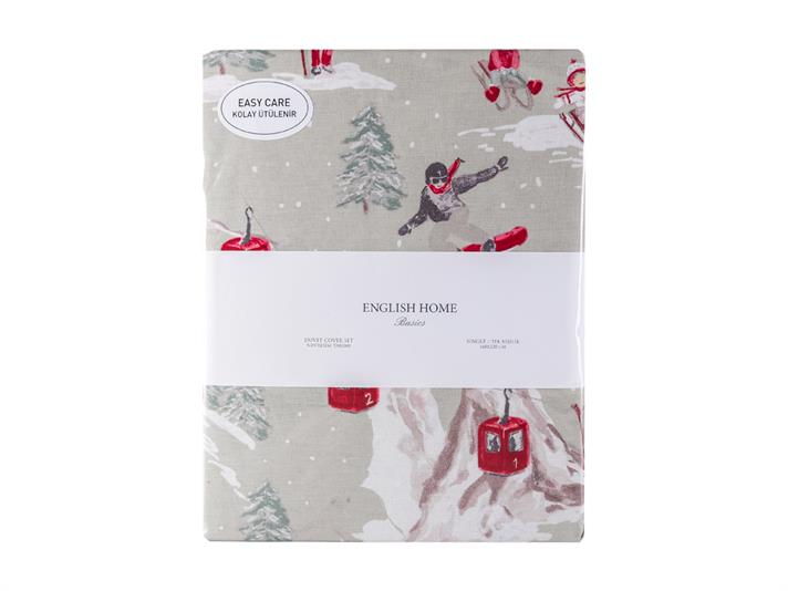 Vacanta la schi Single Set Lenjerie De Pat 160x220 cm Verde