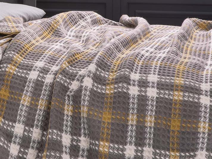 Vafă mare For One Person  PĂTURĂ 150x200 cm Gray-Yellow