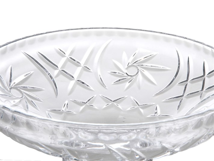 Valda Glass With Legs Serving Ware 30 cm Transparent