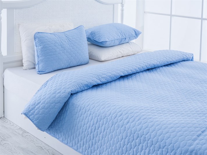 Valda Cottony Persoană dublă  SET CUVERTURĂ DE PAT 240x260 cm Albastru
