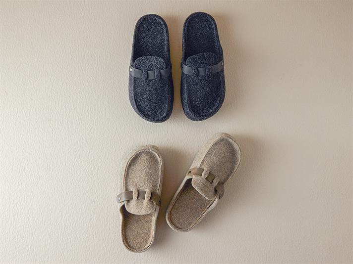 Papuci de casa, pentru barbati, Valley, poliester, masura 42, antracit