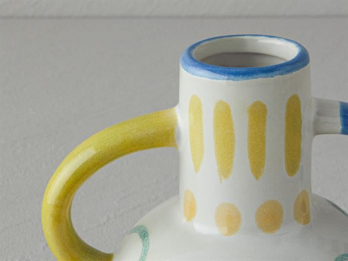 Valencia Ceramică Vază 12,5x9,5x16 cm Multiicolor