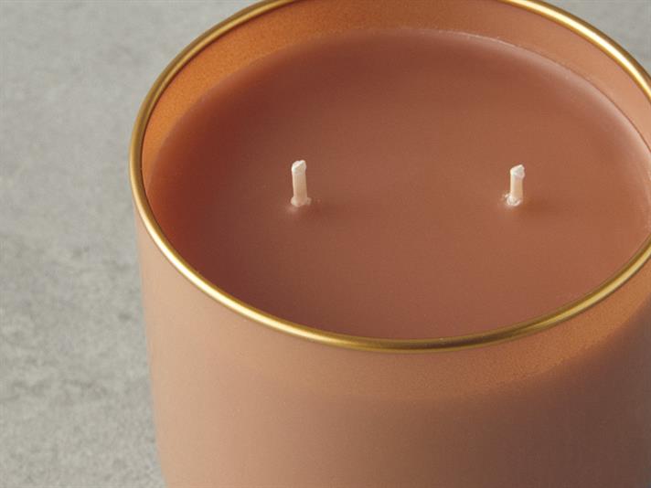 Lumânare parfumată, Valentin, 270 g, roz somon