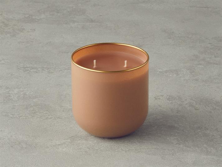 Lumânare parfumată, Valentin, 270 g, roz somon