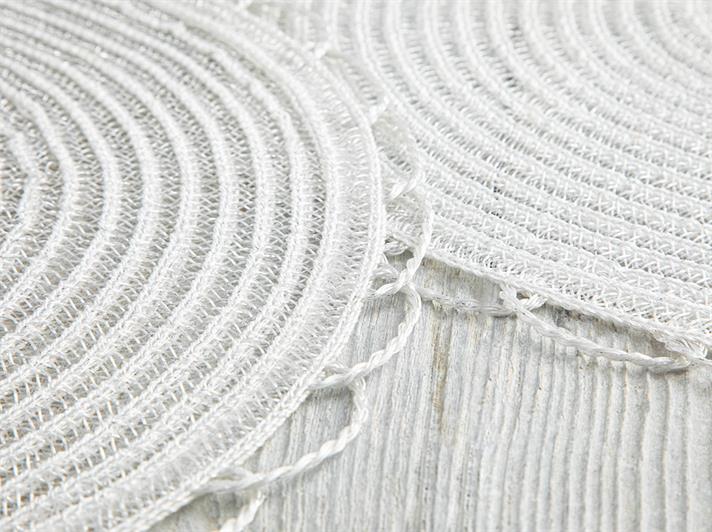 Valge Polypropilen 2 Set Place Mat 38 cm White