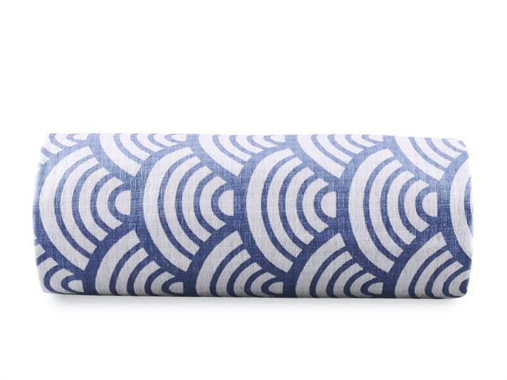 Valurile mării  Cu imprimeu Persoană dublă  CUVERTURĂ 200x220 cm Albastru