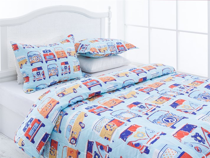 Van de pace Cottony Double Person  SET CUVERTURĂ DE PA 240x260 cm Albastru.