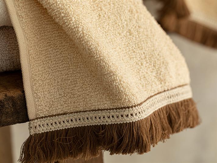 Vanessa Set De Prosoape Pentru Față Set Cu 2 Piese, Bumbac, 30*40+50*70, Gri Deschis