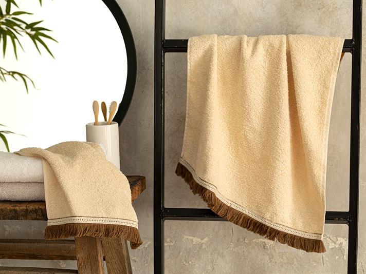 Vanessa Set De Prosoape Pentru Față Set Cu 2 Piese, Bumbac, 30*40+50*70, Gri Deschis