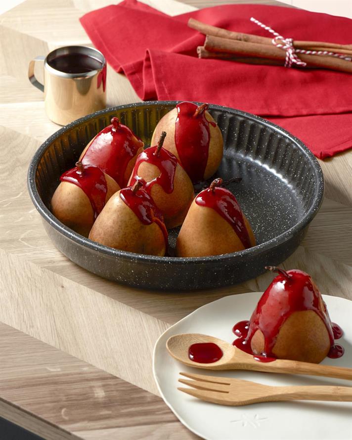 Vas pentru cuptor, Paşabahçe, sticlă, 26 cm, negru