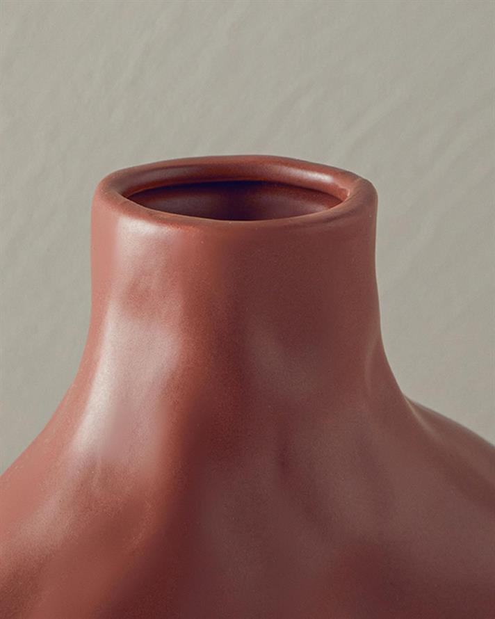 Vază, Becca, ceramică, 8,5x6 cm, terracotta