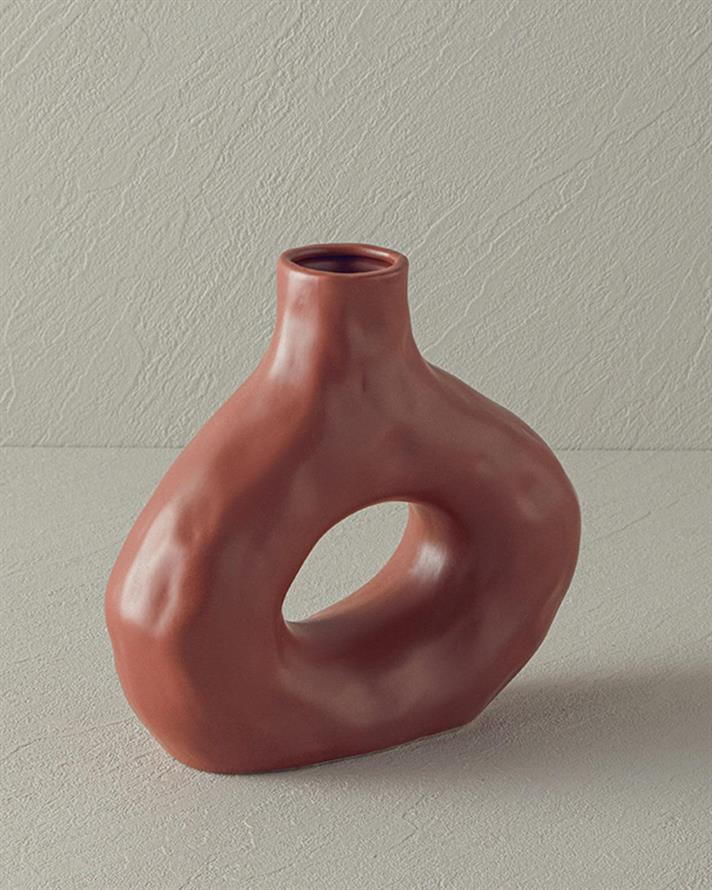 Vază, Becca, ceramică, 8,5x6 cm, terracotta