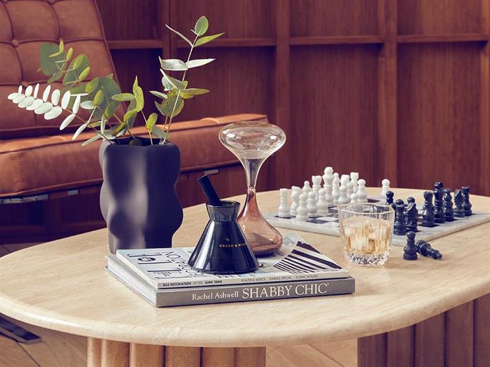 Vază, Boheme, ceramică, 12x12x16,5 cm, maro