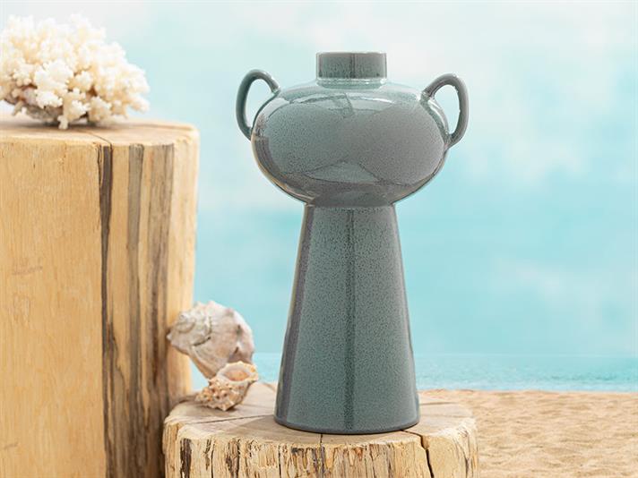 Vază, ceramică, 18x15x28 cm, verde