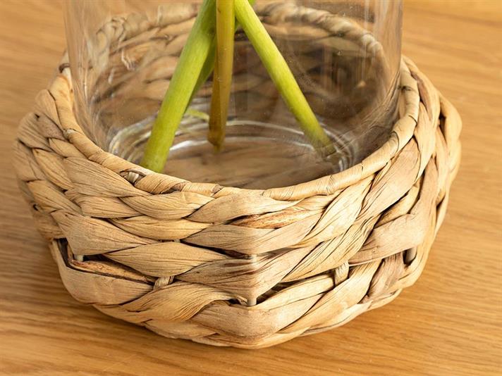 Vază, Marva, sticlă, 18x18x20,5 cm, transparent