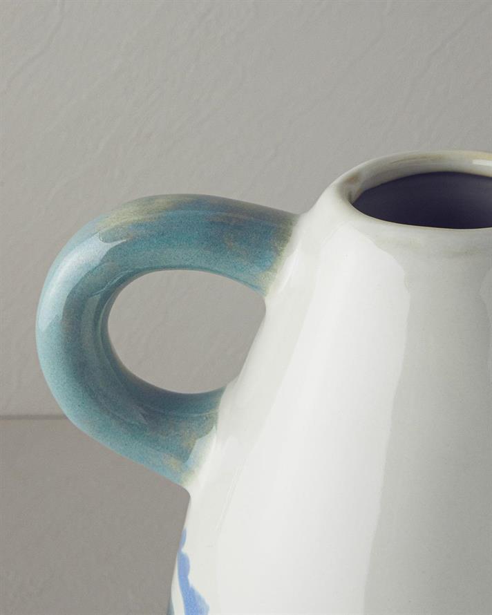 Vaza, Sylvia, gresie ceramica, 16,5x16x18 cm, multicolor