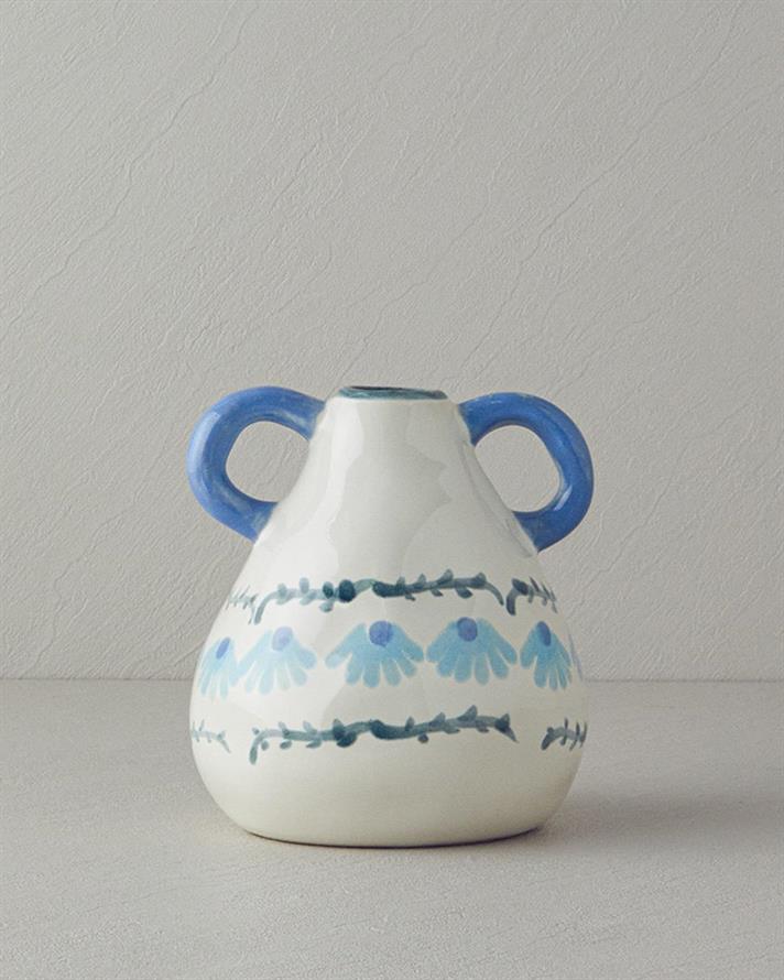 Vaza, Sylvia, gresie ceramica, 16,5x16x18 cm, multicolor