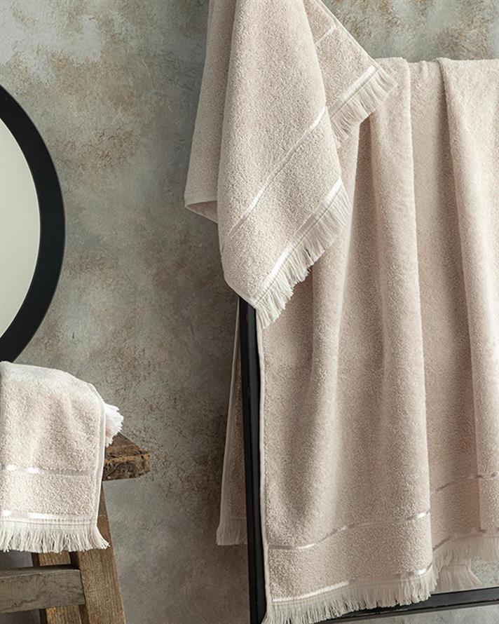 Vegan Cotton Bath Towel 70x140 cm Gray