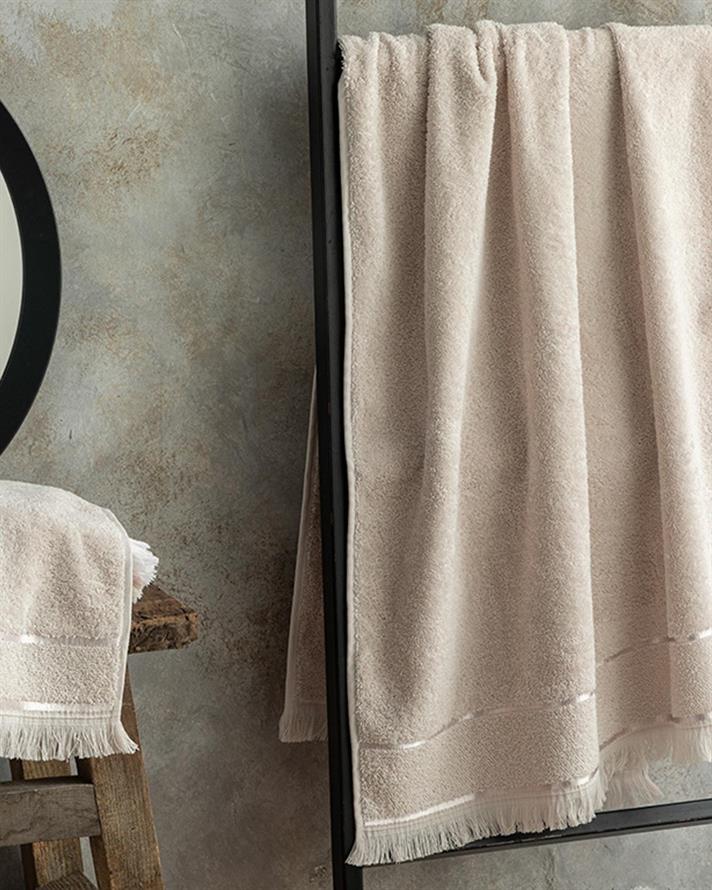 Vegan Cotton Bath Towel 70x140 cm Gray