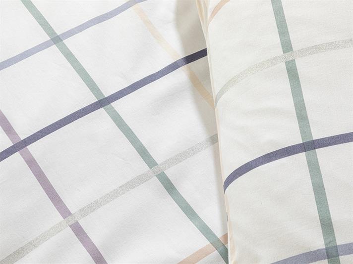 Verificare Glam Cu Bumbac Double Set Lenjerie De Pat 200x220 cm Albastru